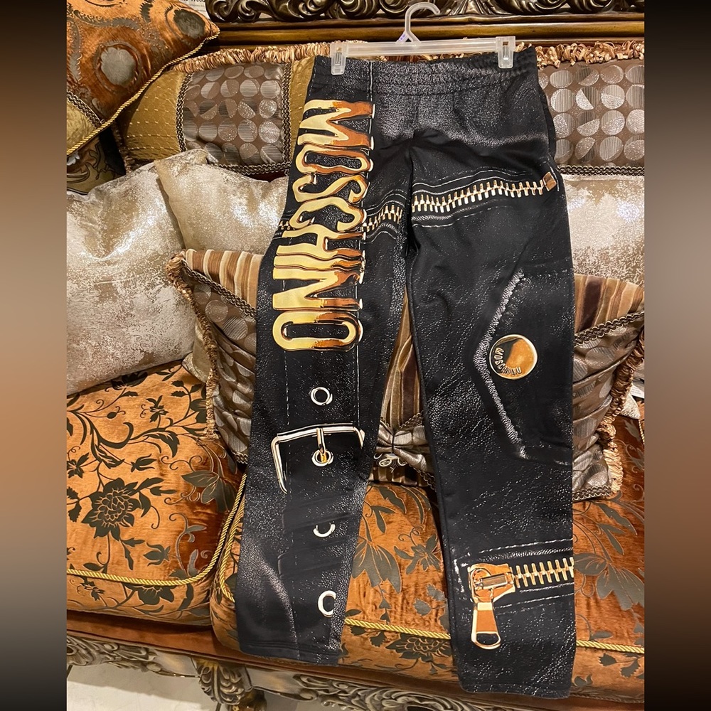 These are Moschino Marco Biker Edition. These pants are no longer sold.